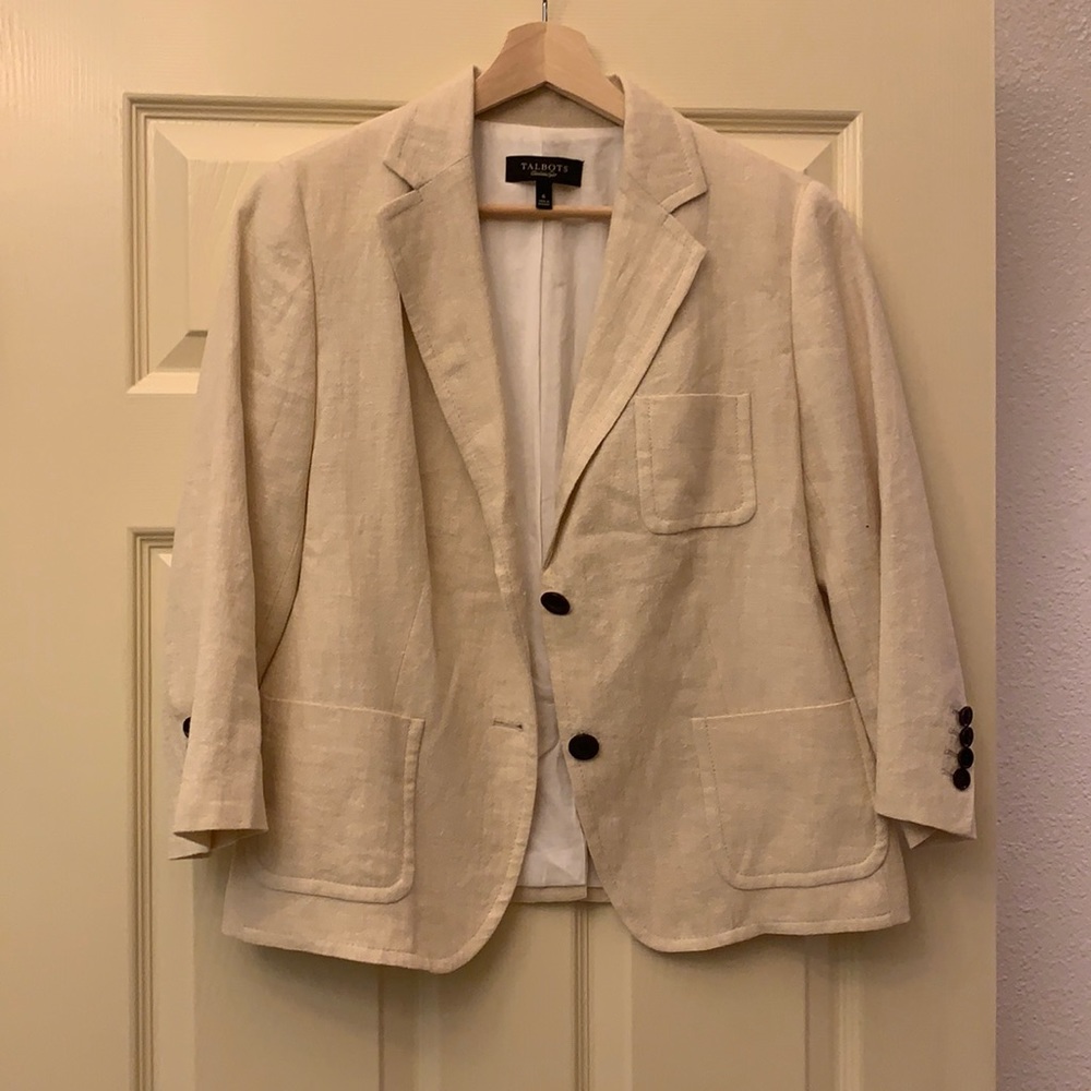 Talbots Linen Blend Blazer